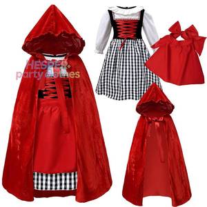 Disfraz de Caperucita Roja de HP para Niñas, Disfraz de Carnaval de Halloween para Niños, Disfraz de Fantasía para Fiesta - Product Image 1