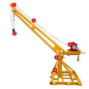 Brazo giratorio de elevación de polipasto pequeño portátil Mini Monkey Crane 200kg 300kg 500kg 800kg 1000kg - Product Image 3