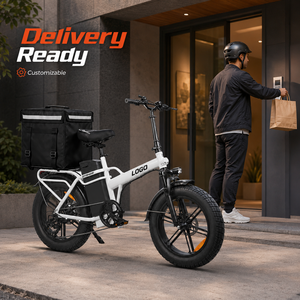 Bicicleta Eléctrica con Llantas Gruesas de 20 Pulgadas, 128 km de Autonomía, Bicicleta Eléctrica de Carga para Repartidores con Opciones de Color y Logotipo Personalizados - Product Image 1