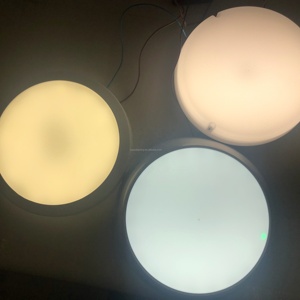 Détecteur à micro-ondes à sensibilité de haute qualité lumière ronde de cloison de secours lumière de capteur de mouvement <span class=keywords><strong>avec</strong></span> des appliques murales extérieures de plafond - Product Image 3