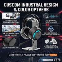 Casque de jeu filaire circum-auriculaire RGB avec commande tactile et son surround pour audiophiles
