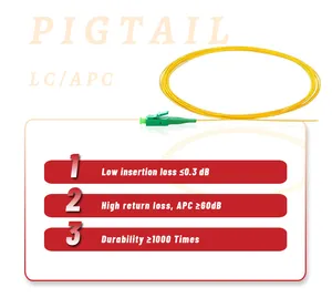 LC /SC /FC /-PC/APC 0.9/ 2.0 /3.0 g652/G657 SM/mm XM Pigtail sợi quang Pigtail FTTH