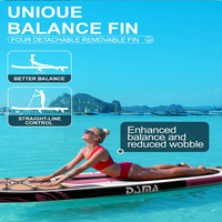 Planche de paddle gonflable DAMA Premium, style bois, moderne, pour l'extérieur, choix idéal pour les achats en gros