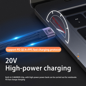 Chất Lượng Tốt Nhất 13Cm Tốc Độ Nhanh Nhất FPC Điện Thoại Sạc Dây Pd 100W 40Gbps Loại C Lớn Chuyển Tập Tin 5A Nhanh Chóng Sạc Dữ Liệu Ngắn - Product Image 4