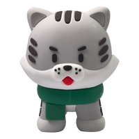 Kustom Pabrik mainan Model PVC seni lembut kartun 3D mainan boneka kecil Anime vinil untuk merek anda