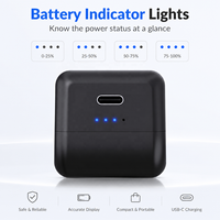 Batterie externe 1800 mAh pour manette PS5, pack de batteries rechargeables, chargeur avec indicateur LED pour une autonomie prolongée
