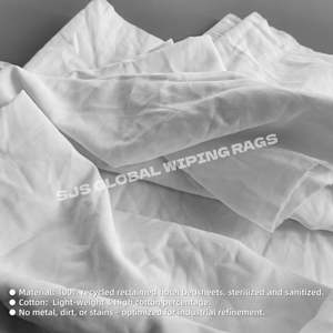 Paños de Limpieza Blancos de 20 kg, Paños de Algodón Blancos para Limpiar Generadores - Product Image 4