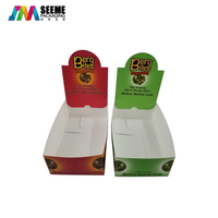 Caja de Exhibición de Papel para Estantes de Tiendas Minoristas, Caja de Cartón Plegable, Caja de Exhibición Pop-up