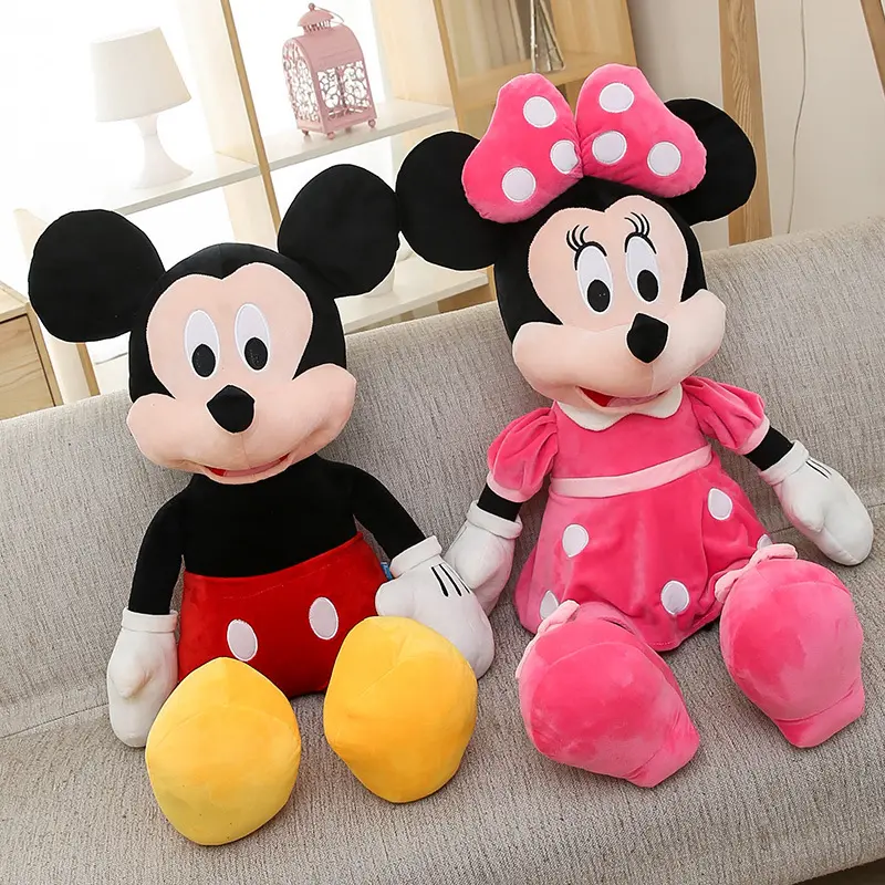 Disney-juguetes de peluche para niños, Mickey, Minnie Mouse, 30 CM
