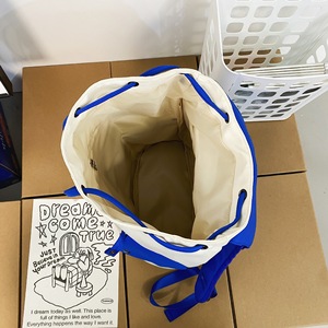 Sac d'école de voyage de grande capacité Sac à dos de collège pour fille et garçon Sac d'école à couleurs contrastées pour étudiant - Product Image 6