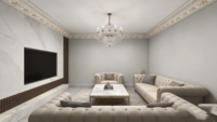 Moulures décoratives murales en polystyrène doré pour plafond, moulures décoratives pour la maison en EPS