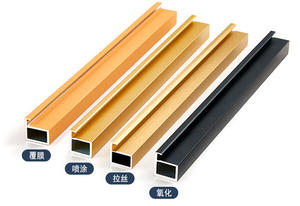 Perfiles de Aluminio Serie 6063 para Puertas, Marco Oculto, Vidrio, Cocina, Armario, Puerta de Acero - Product Image 6