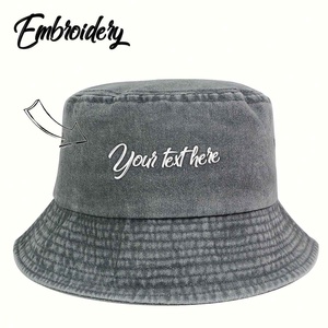 Sombrero de cubo bordado personalizado para mujer Sombrero de verano de algodón ligero para salidas casuales Ciclismo Dibujado a mano para el día a día al aire libre - Product Image 4