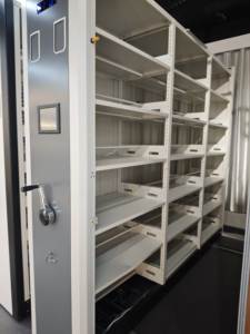 <span class=keywords><strong>Étagère</strong></span>s réglables robustes, armoire de rangement mobile, cadre en métal pour le gouvernement, l'école, la bibliothèque, l'industrie - Product Image 6