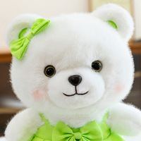 Jouets en peluche en gros sur le thème des animaux - Lapin en robe, mouton et chat, plusieurs modèles pour les boutiques de cadeaux