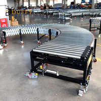 Convoyeur à rouleaux pliable en acier inoxydable à entraînement électrique Duffy, capacité de charge de 50 kg pour le chargement de camions