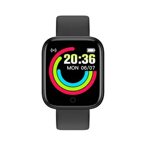 Reloj inteligente a la moda para teléfonos Android e iOS, dispositivo resistente al agua IP67 con control del ritmo cardíaco y de la presión sanguínea