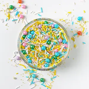 विदेशी धातु सजावट खाद्य चांदी चीनी Sprinkles केक सजावट खाद्य रंग पाक सामग्री - Product Image 1