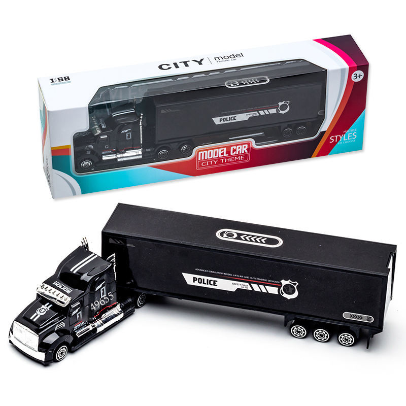 Jouet camion conteneur-Police