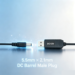IFA01 สายเคเบิลข้อมูล USB 5V ถึง 12V ตัวแปลงแรงดันไฟฟ้า DC แบบเพิ่มขึ้น พร้อมตัวนำทองแดงบริสุทธิ์และปลอกหุ้ม PVC - Product Image 5