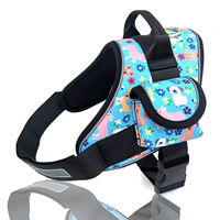 Songshan jouets nouveau antidéflagrant personnalisé fournitures pour animaux de compagnie tissu poinçonnage chien laisse Traction sangle de poitrine Pet Traction chien harnais