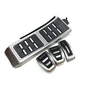 NIUDE Pedal Pad Top Quality Brake Pedal Covers Stainless Steel Pedals for Audi A4 A4L A5 A6 A6L A7 A8L Q5