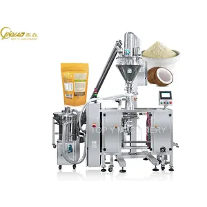 Machine à emballer automatique de poudre de lait de coco de sac à fermeture éclair préfabriquée