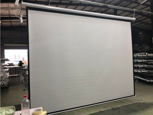 Schermo per Proiettore Elettrico <span class=keywords><strong>100</strong></span> 120 150 <span class=keywords><strong>Pollici</strong></span> con Telecomando, Schermo di Proiezione Motorizzato 16:9 4K per Home Cinema - Product Image 3