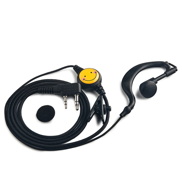 Two Way Radio Headphones Tube Headsets Noise-cancelling Ear-Hook Walkie Talkie Earpiece Earphone for BaoFeng UV-5R BF-888S KSUN