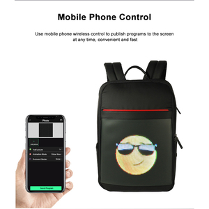 Mochila Creativa de Tercera Generación con Pantalla LED, Mochila Impermeable para Publicidad Móvil al Aire Libre, Conexión Bluetooth - Product Image 3