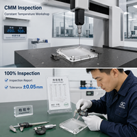 Plaques de guidage lumineux en PMMA acrylique usinées CNC en petites séries pour équipement d'inspection optique
