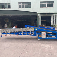 Convoyeur hydraulique de chargement et de déchargement Lianxin avec sections et rouleaux pour un chargement rapide des conteneurs en entrepôt et en usine