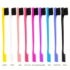 หวีแต่งขนตาแบบสองด้าน2อิน1หวีควบคุมเส้นผมส่วนตัวหวีผมขอบทองแปรงผมเรียบ - Product Image 6