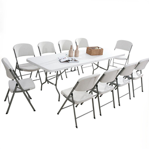 Mesa plegable de plástico para eventos, portátil, 8 pies, venta al por mayor - Product Image 1