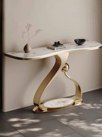 Console murale longue et étroite multifonctionnelle en quartz, style moderne et minimaliste, pour entrée et couloir, au design luxueux et discret