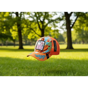 Cappello Trucker Bonnie in Tessuto a Rete, 6 Pannelli, Ricamo sul Pannello Frontale, Unisex, per Adulti, Casual, Primavera-Estate, Traspirante e Impermeabile - Product Image 2