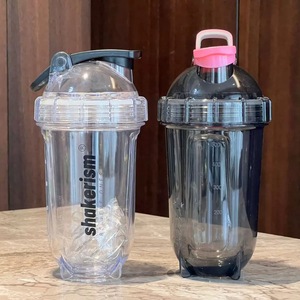 Bouteille <span class=keywords><strong>shaker</strong></span> à protéines en PC haute transparence de 500 ml avec grille de mélange intégrée, sans BPA, anti-fuite, avec bouchon à clapet, pour la salle de sport et les protéines de lactosérum - Product Image 4
