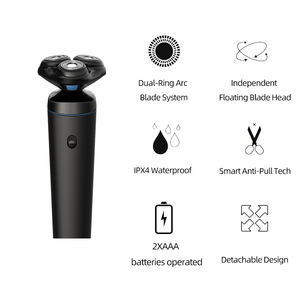 Японская технология, портативная электробритва для мужчин, с тройным лезвием, с батарейным питанием для бритья лица и бороды для домашнего автомобиля/гаража - Product Image 3