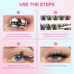 <span class=keywords><strong>3</strong></span> satır serisi yeni tip tutkal ücretsiz Lashes gerek tutkal yeniden <span class=keywords><strong>2</strong></span>-<span class=keywords><strong>3</strong></span> kez uzun ömürlü basınca duyarlı yapıştırıcı Lashes - Product Image 6
