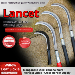 Falce in Acciaio al Manganese di Alta Qualità, Coltello a Lancia, Coltello a Banana, Falce Agricola per Diserbo - Product Image 2