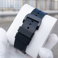 Montre automatique squelette tonneau pour homme OBLVLO, en fibre de carbone, bracelet en silicone blanc super lumineux, montre de sport de luxe XM-NSK