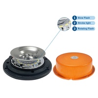 Nouvelle lampe de signalisation à LED 12V, gyrophare magnétique, lumière clignotante d'urgence pour les véhicules de construction et utilitaires
