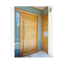 Porte d'entrée en bois massif de bonne qualité, livraison gratuite, sécurité lourde, portes extérieures, ouverture