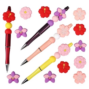 Cuentas de Silicona con Forma de Flor, Libres de BPA, para Manualidades, Fabricación de Bolígrafos con Cuentas, Accesorios de Joyería, Venta al Por Mayor - Product Image 2
