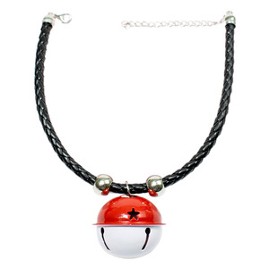 Vente directe d'usine de colliers pour animaux de compagnie en corde tressée avec clochettes de dessin animé, colliers pour chats et chiens, colliers pour chats en corde PU et accessoires. - Product Image 3