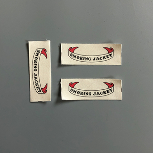 Thiết Kế Tùy Chỉnh Tên In Logo 100% Nhãn Quần Áo Vải Cotton - Product Image 2