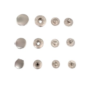 Toptan Özel Çinko Alaşımı 12.5mm-15mm Çıtçıtlı Düğmeler Saplı Yuvarlak Şekil Pullu Süsleme Çevre Dostu Kaplama Yıkanabilir - Product Image 4