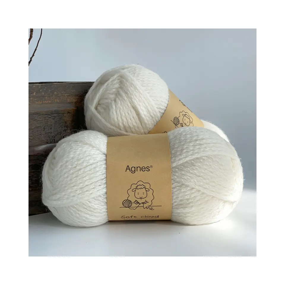 Hot sale delicate fluffy alpaca wool blended yarn hand knitting scarf crochet yarns