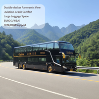 Bus de tourisme de luxe à deux étages, diesel, pour visites urbaines, 50-65 places, bus de tourisme, état neuf, conduite à gauche, manuel et automatique disponibles
