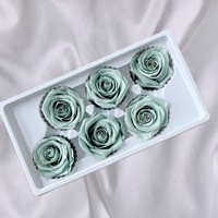 Eeuwige gedroogde rozenkoppen vierkante doos cadeau Valentijnsdag DIY milieuvriendelijk langdurig bewaarde bloem